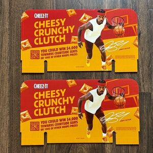 NBA Jimmy Butler Cheez-It  2 Cardboard Store display Toppers